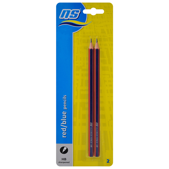 Ns Red Blue Pencil 2 S National Stationery