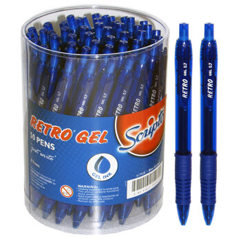Scripto Retro Gel Pen Blue