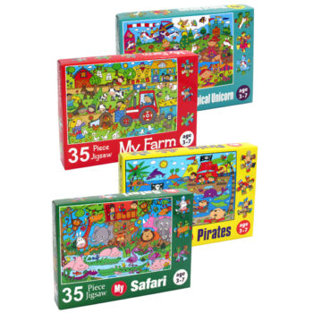 JIGSAW PUZZLE -35 Pcs- C/Board- 46x32cm- 4 Designs