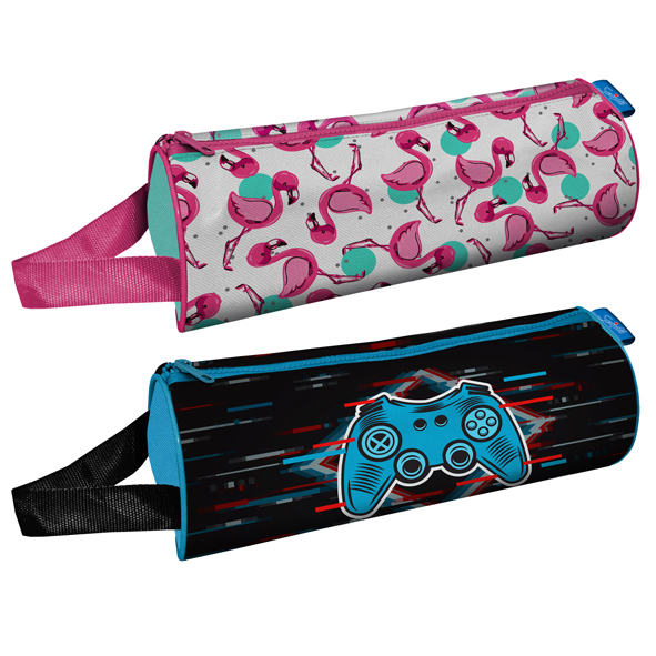 SCRIPTO BARREL PENCIL BAG 25 X 10cm Polyester National Stationery