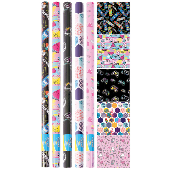 NS PAPER GIFT WRAP ROLL National Stationery