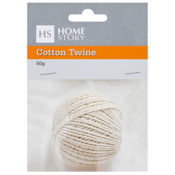 COTTON TWINE BALL – White – 50g