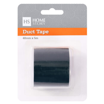 DUCT TAPE – 48mm x 5m – Black – Carded