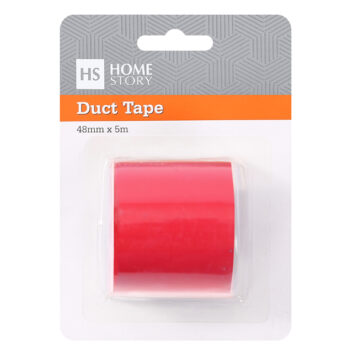 DUCT TAPE – 48mm x 5m – Red – Carded