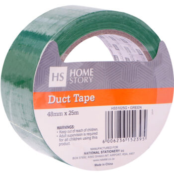 DUCT TAPE 48mmx25m – Large core – Green – Bulk