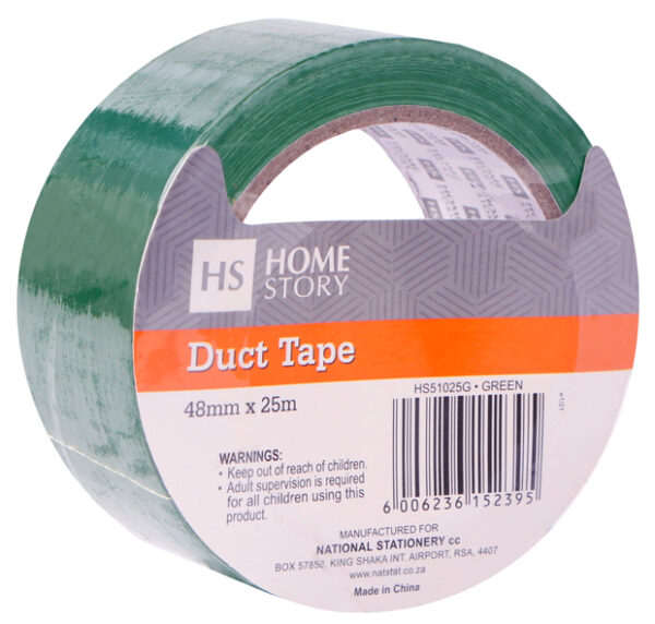 DUCT TAPE 48mmx25m – Large core – Green – Bulk